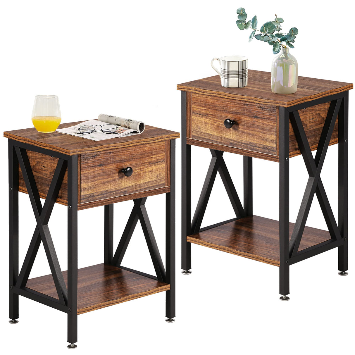Night Stands for Bedroom Nightstand Bedside End Tables