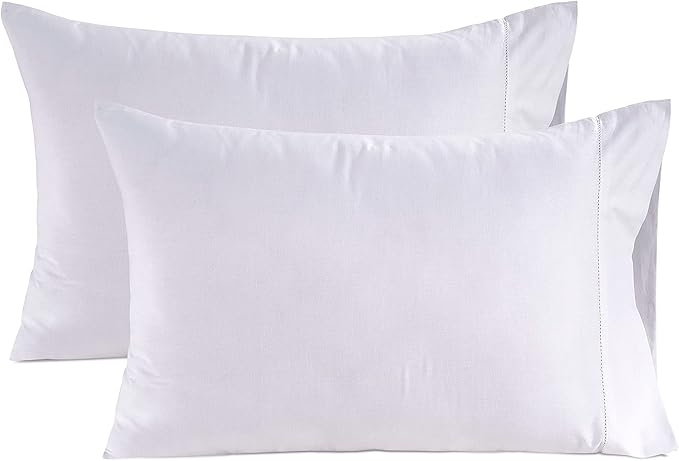 100% Egyptian Cotton Pillow Cases Queen Size Set of 2 (20"x30") - 1000 Thread Count Pillowcases Queen Size