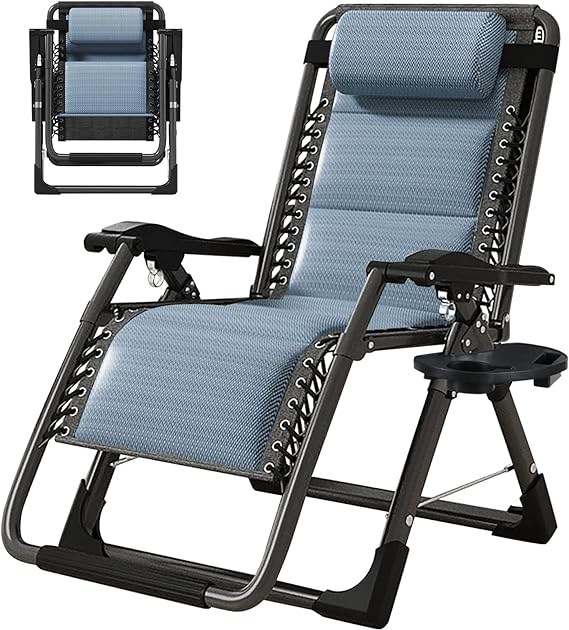 ZenFold Oversized Zero Gravity Recliner with Removable Soft Pad