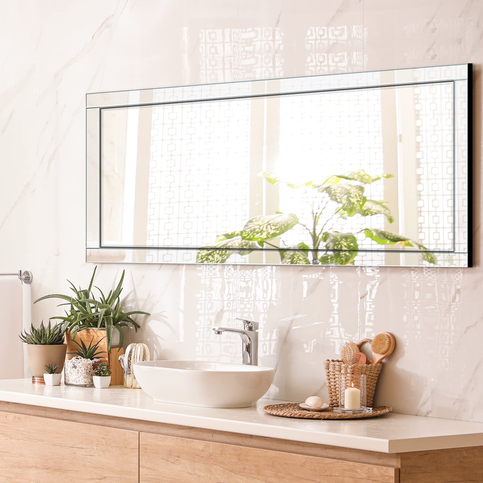 Full Length Wall Mirror 24x 65" Full Body Mirror Full Length Mirror Wall Mounted