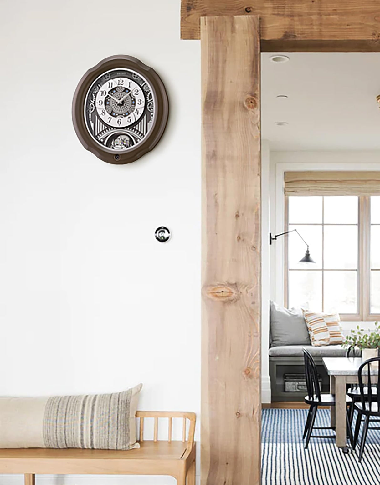 Opera Melodies in Motion - Analog Style - 19 x 17 Inch Mahogany Brown Wood Easy