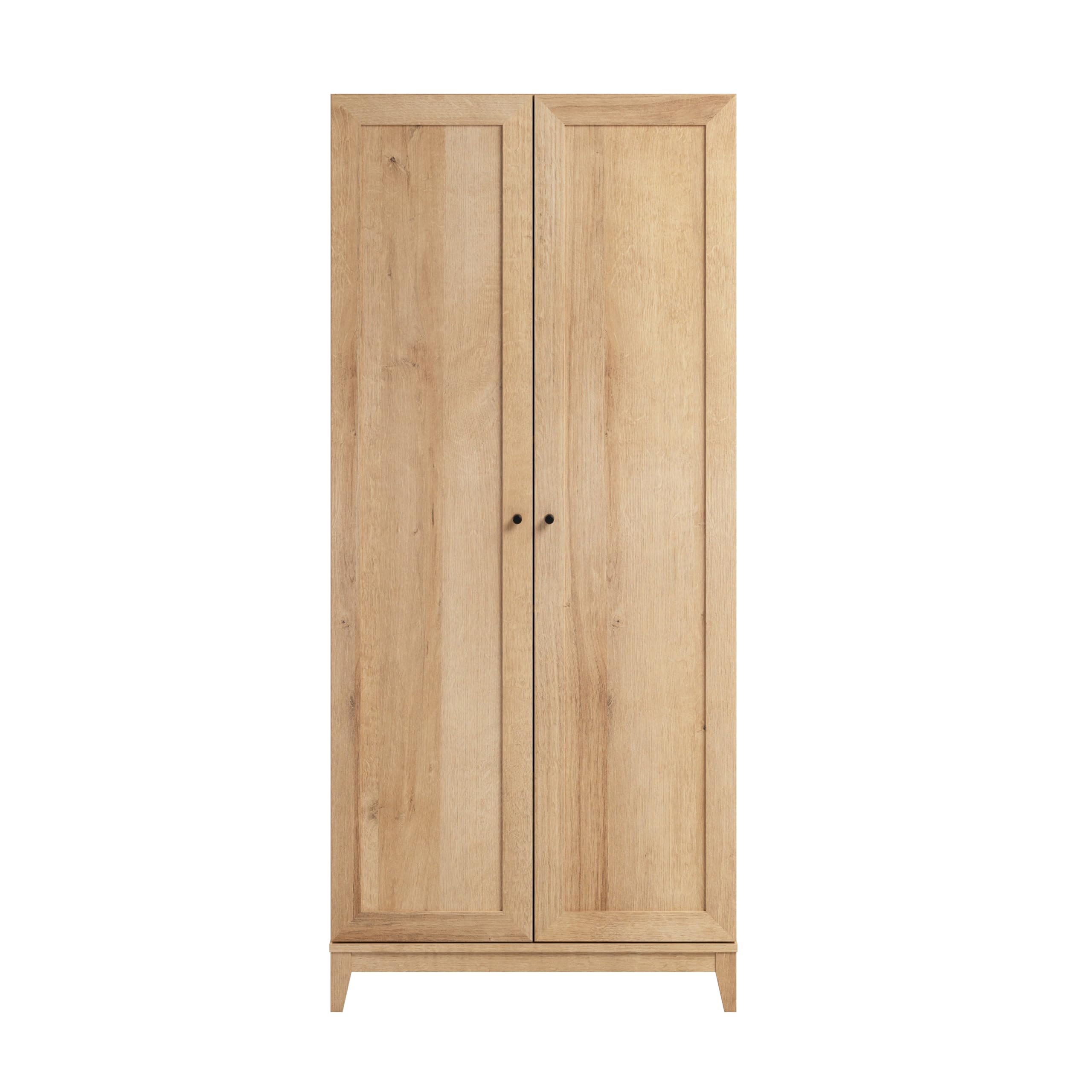 72" Tall Storage Cabinet with Wood Legs, Pantry Cabinet with 3 Adjustable Shelves,