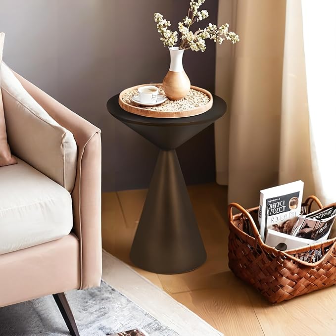 Small Drink Table, Round Martini Table, Drum End Table Side Table