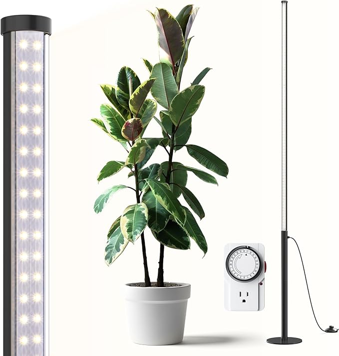 Barrina LED Vertical Grow Light – Adjustable Floor Plant Lamp with Timer