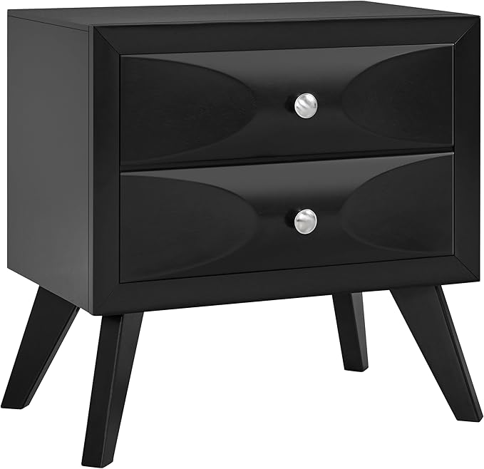 Nightstand with 2 Drawers, Almost Fully-Assembled Nightstand