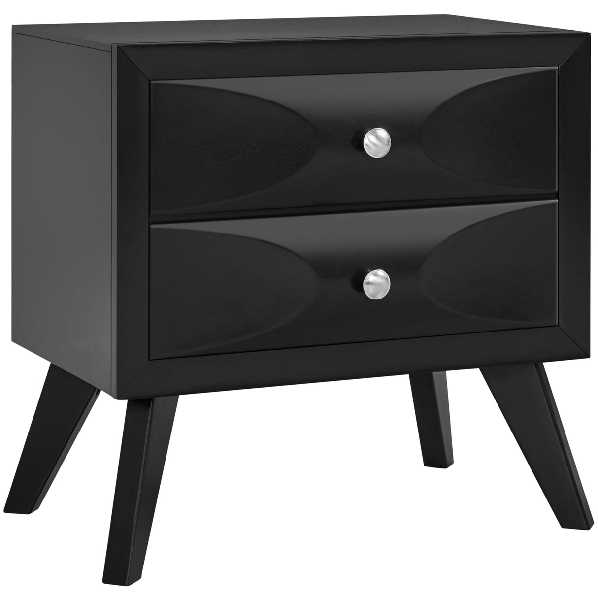 Nightstand with 2 Drawers, Almost Fully-Assembled Nightstand