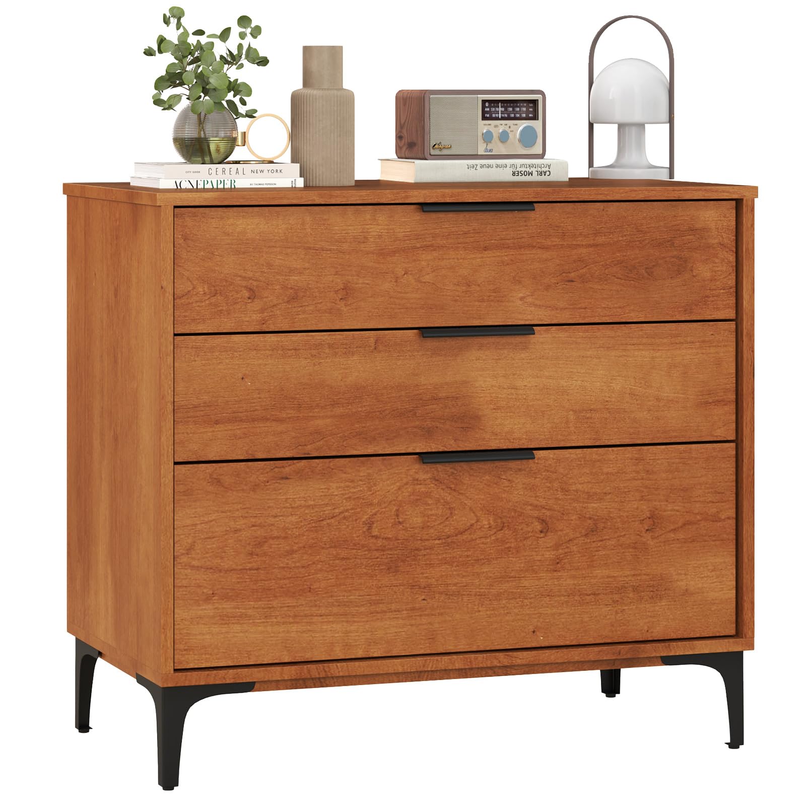 3-Drawer Dresser for Bedroom, Multipurpose Chest of Drawers