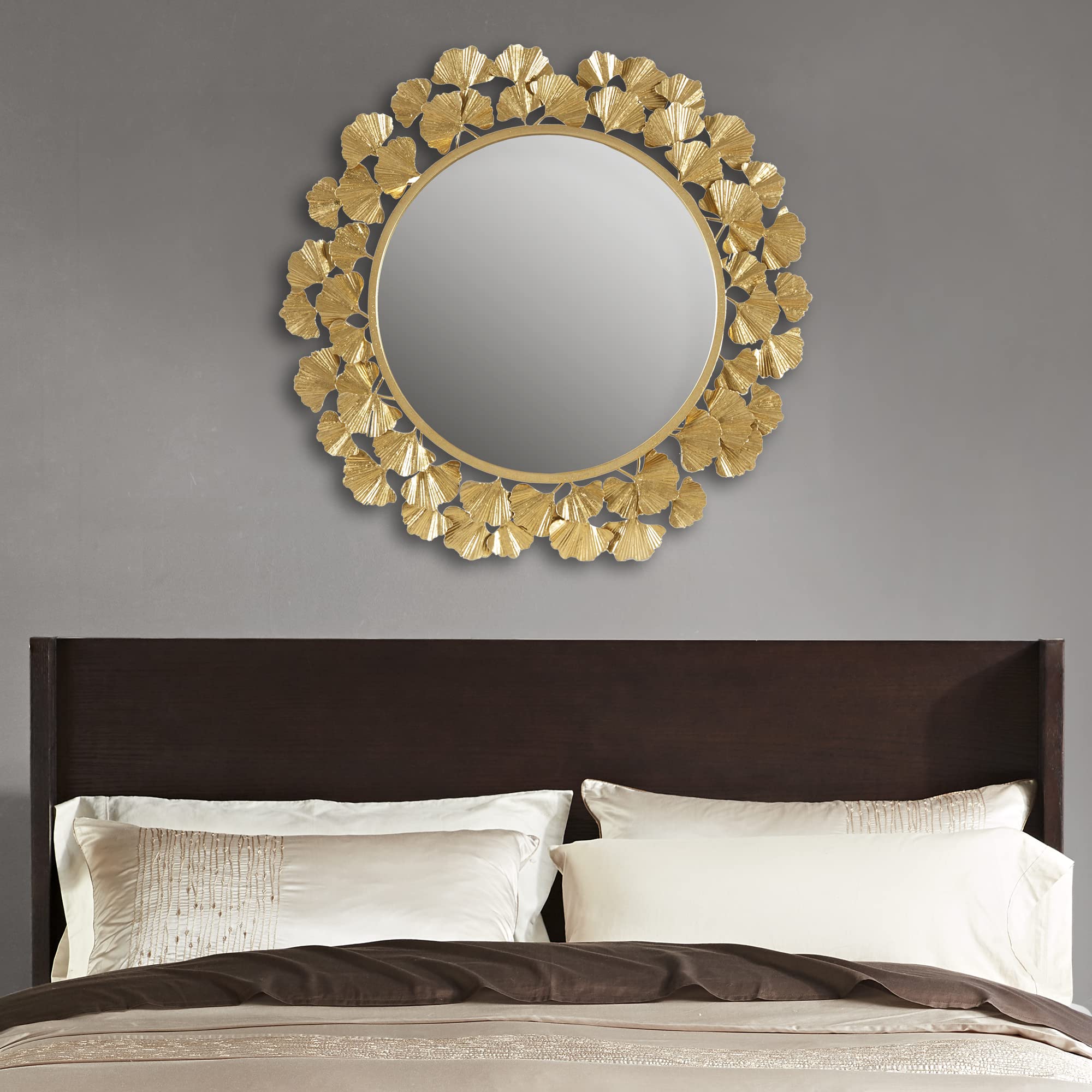 Wall Décor Large Round Living Room Iron Metal Mirrors Ready to Hang Bedroom Decoration