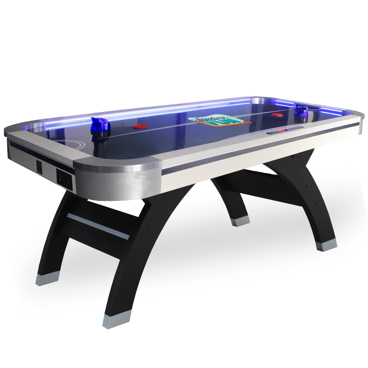 Air Hockey Table 7 ft Game Table for Adults Light Up - Full Size Arcade Air Powered Indoor