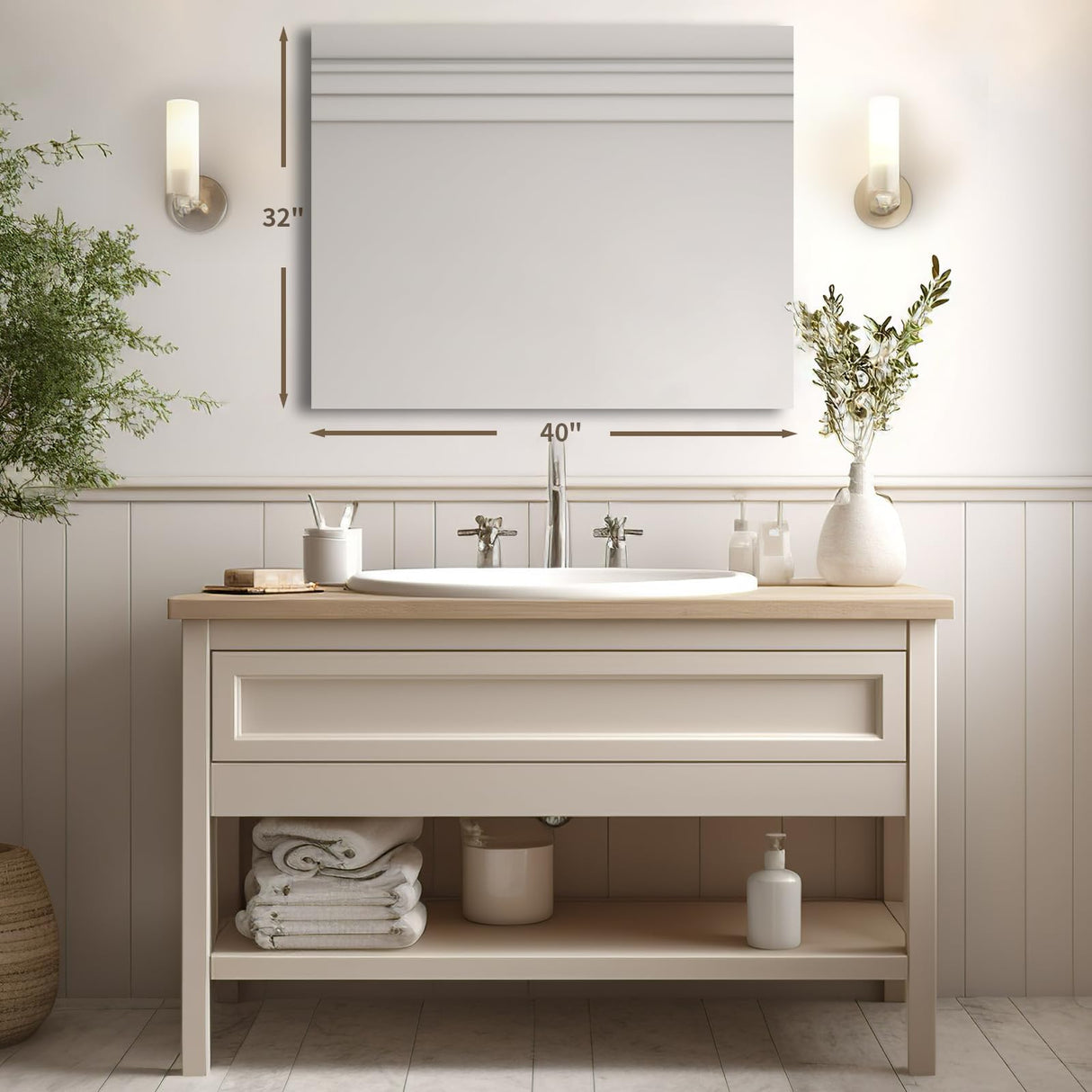 Bathroom Vanity Mirror Frameless Mirror