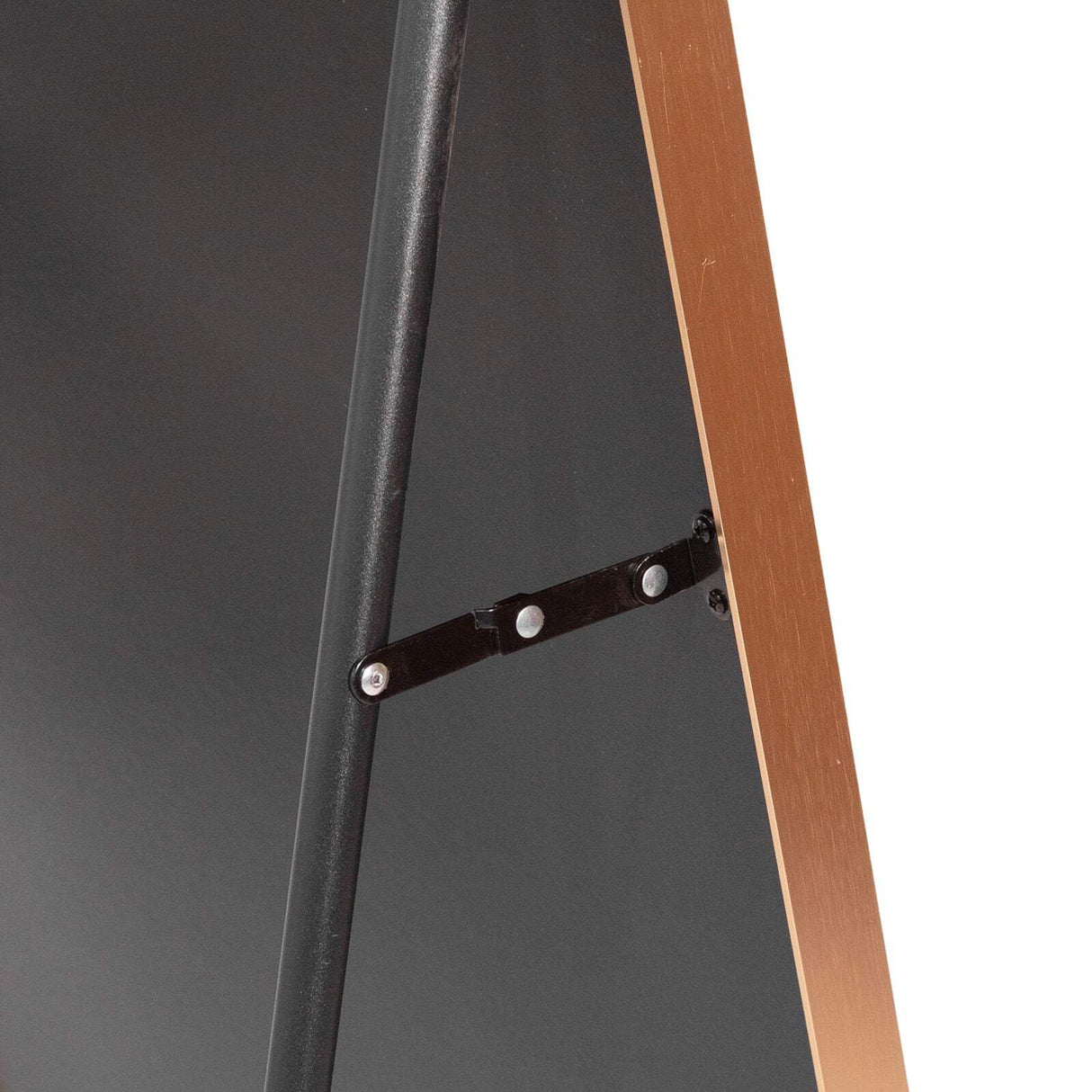 Gold Arched Full-Length Mirror with Stand – Metal Frame