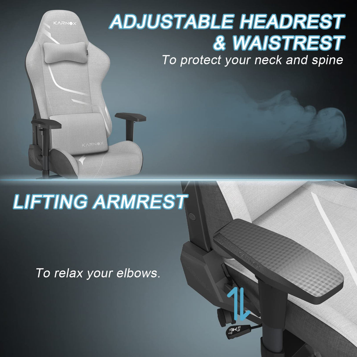 Ergonomic Gaming Chair with Lumbar Support - Adjustable Reclining Office Chair