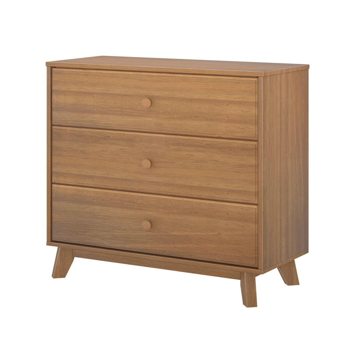 Max & Lily 3 Drawer Dresser, Pecan
