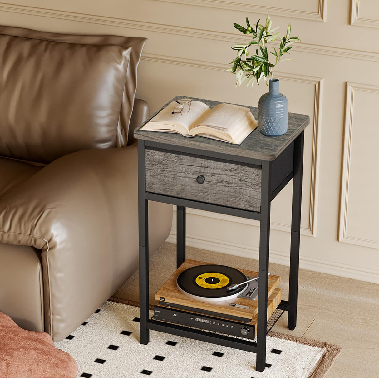 Nightstands Set of 2, End Side Table