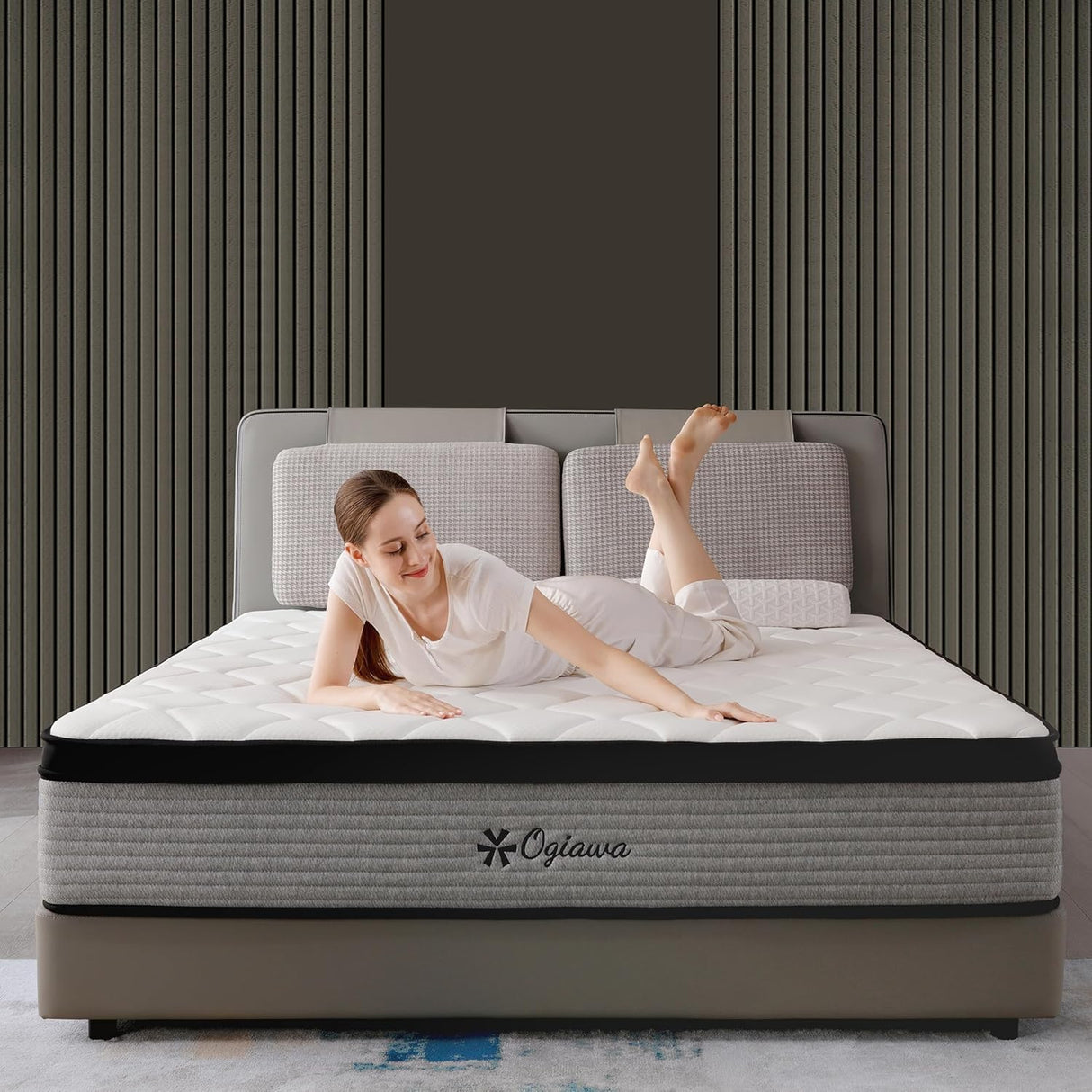 12 Inch Full Size Hybrid Mattresses in a Box Medium Firm Memory Foam and Individual