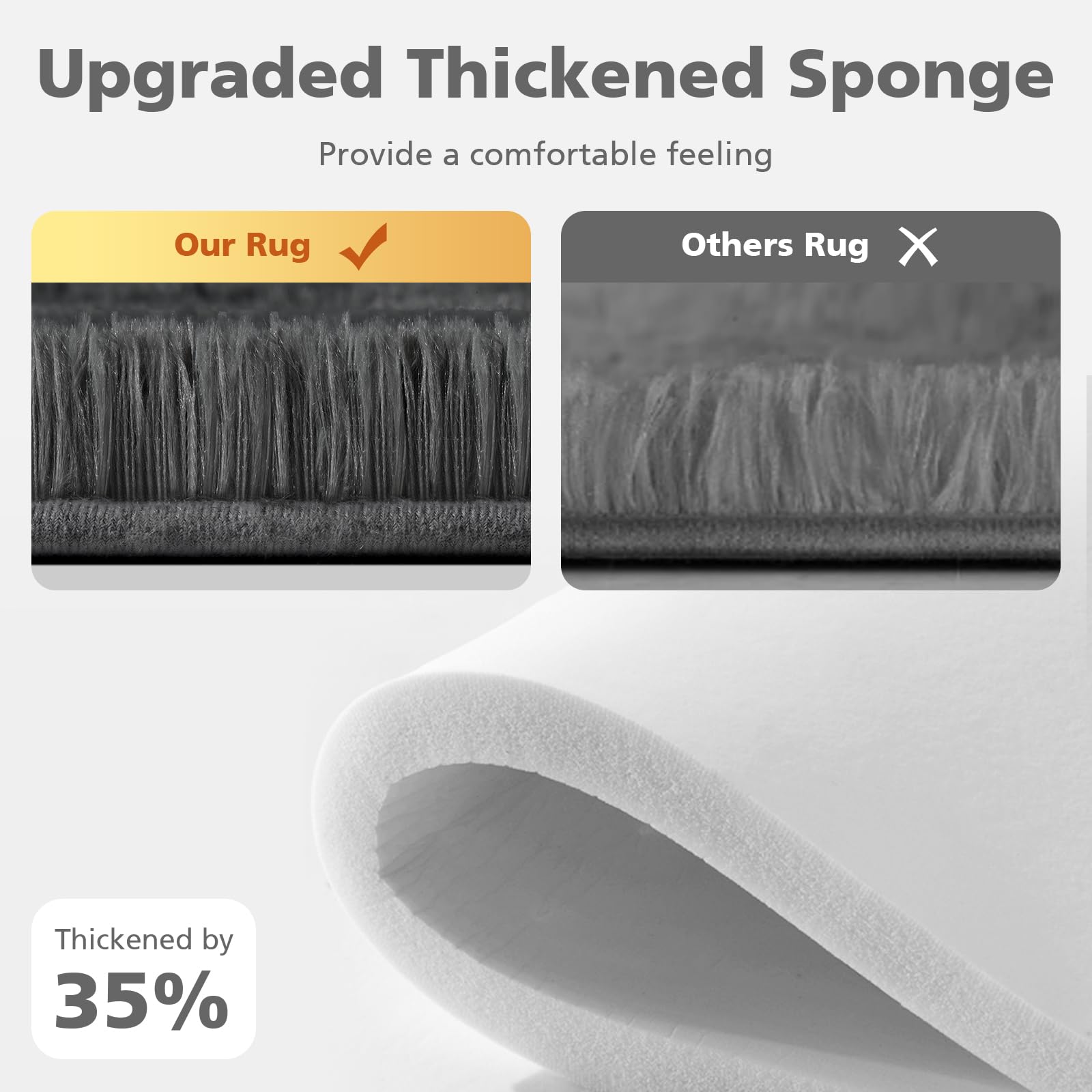 8x10 Area Rugs for Living Room, Luxury Fluffy Shag Fuzzy Plush Soft Modern Area Rugs