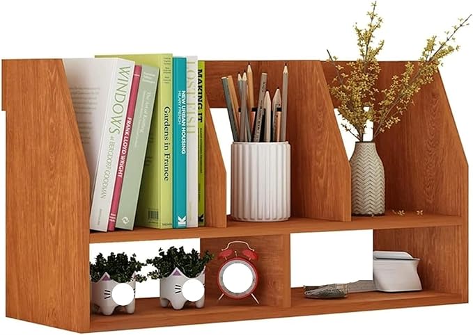Desktop Bookshelf Countertop Bookcase Home Office Bookshelves Multifunctional