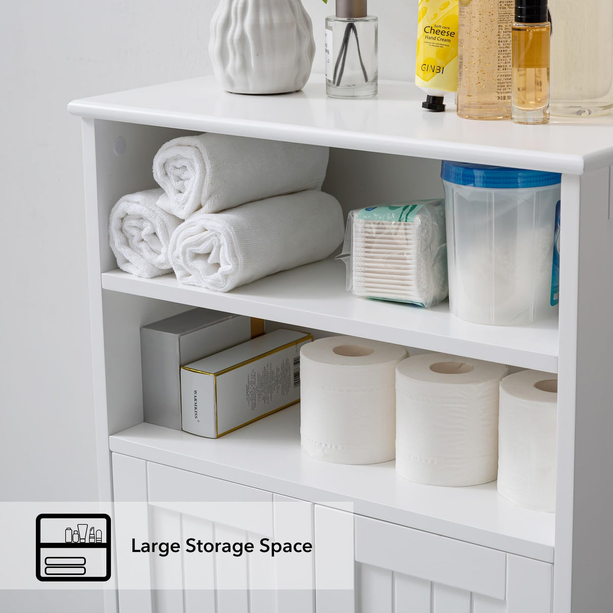 Bathroom Floor Cabinet,Laundry Room Cabinets,22 x 35 Inch Kitchen Storage Cabinet