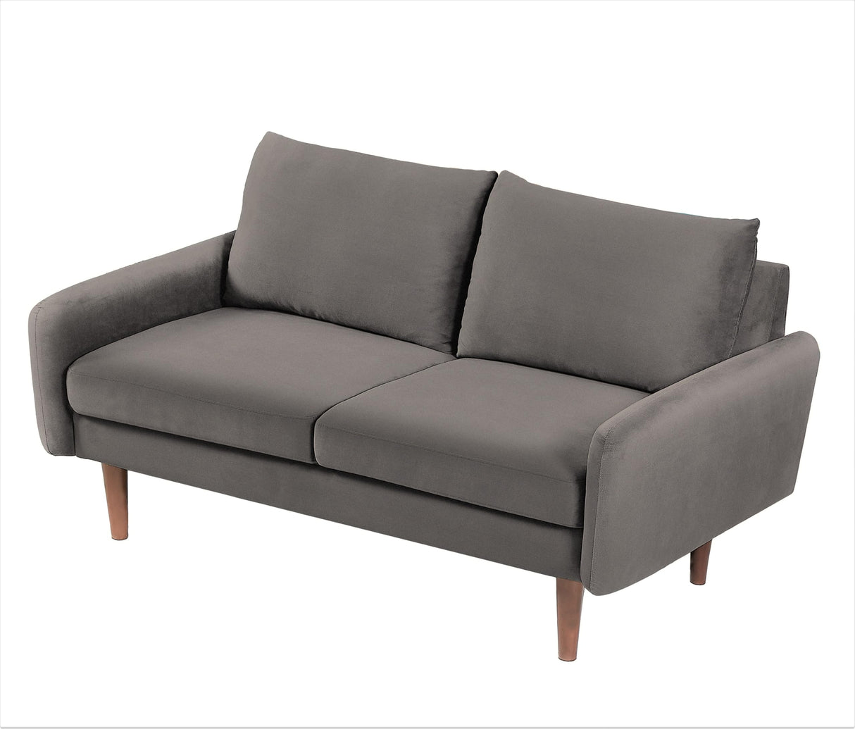 Velvet Loveseat Sofa for Modern Living Rooms and Compact Spaces