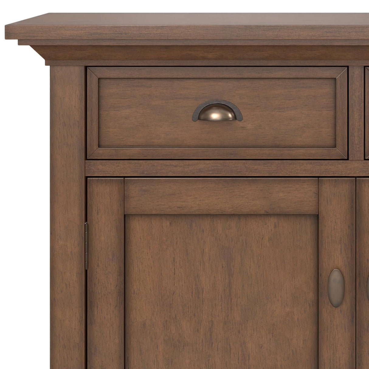 Redmond Solid Wood Wide Transitional Storage Cabinet for The Living, Entryway and Family Room,