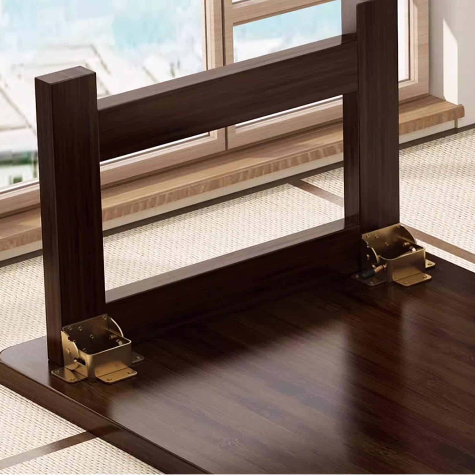 Japanese Floor Table Folding Table,Solid Wood Low Table for Sitting On The Floor
