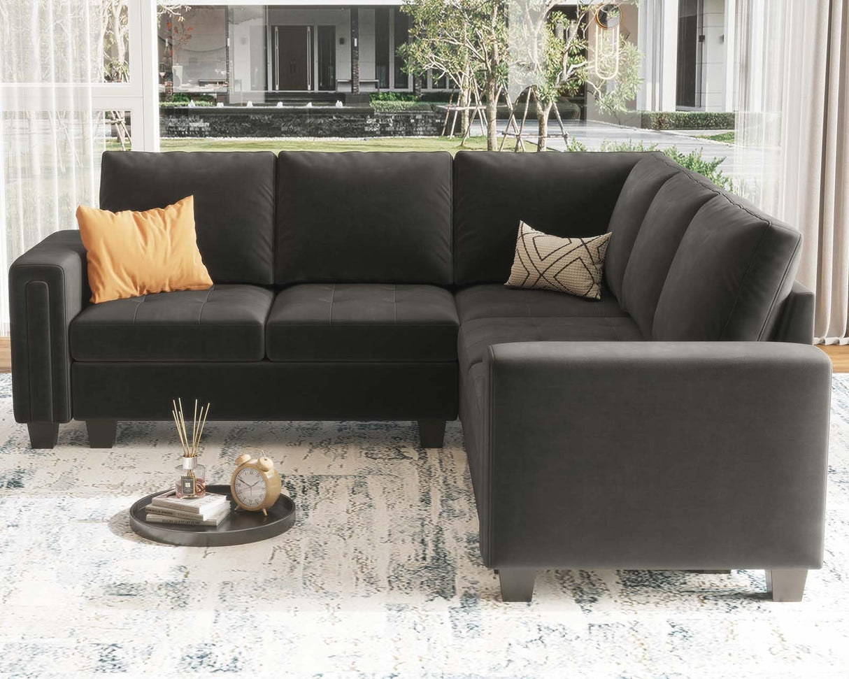 9 Velvet Modular Sectional Sofa Convertible Sectional Sofa Couch