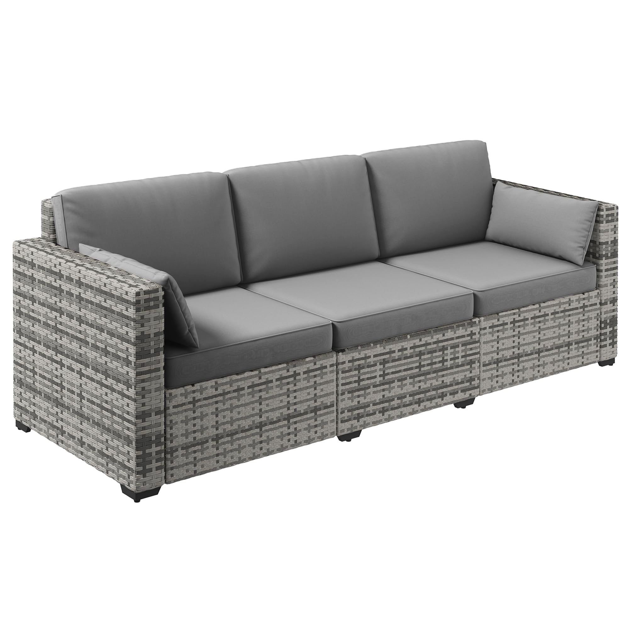 Couch PE Wicker Deep Seating Outdoor Sofa