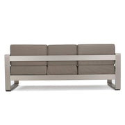 Cape Coral Outdoor Loveseat Sofa with Tray