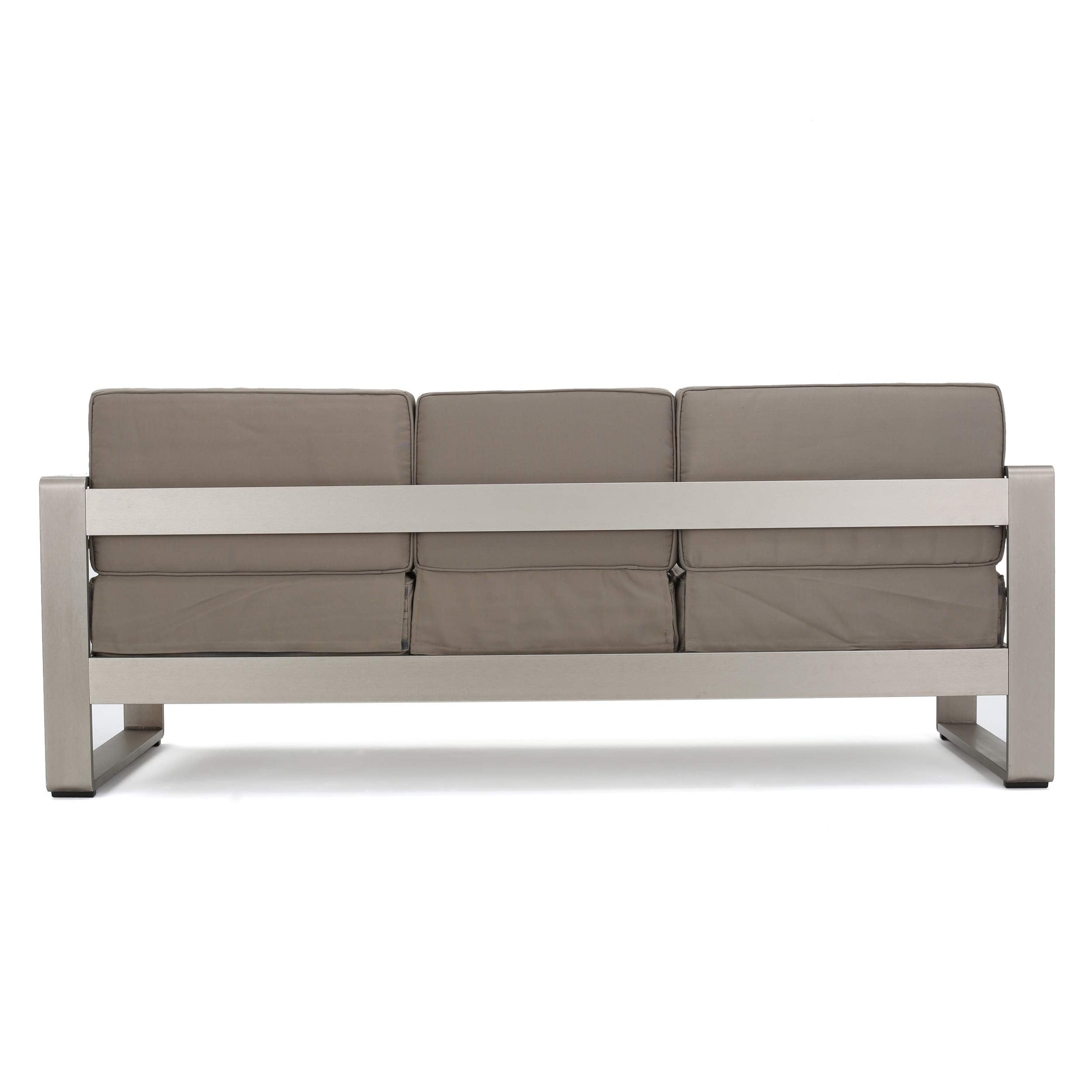 Cape Coral Outdoor Loveseat Sofa with Tray