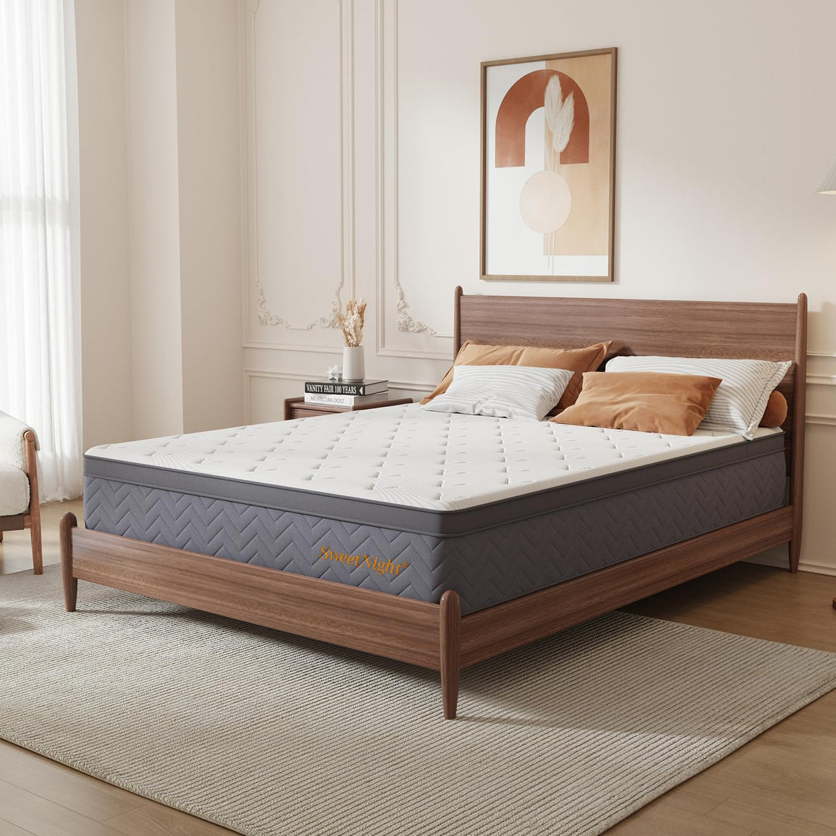 Queen Mattress - 12 Inch Queen Bed Mattress in a Box, Hybrid Queen Size Mattress