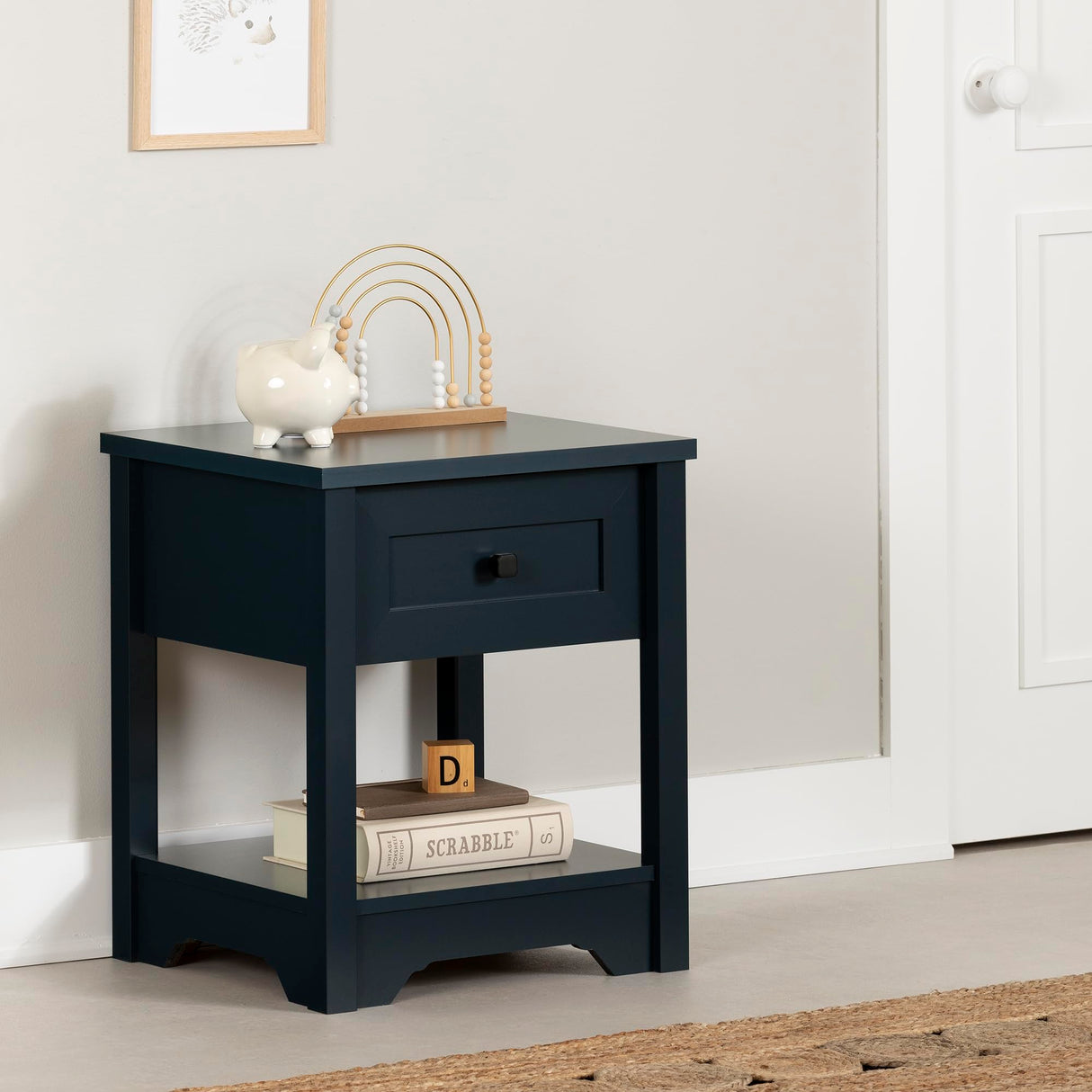 Hazen Nightstand, Navy Blue