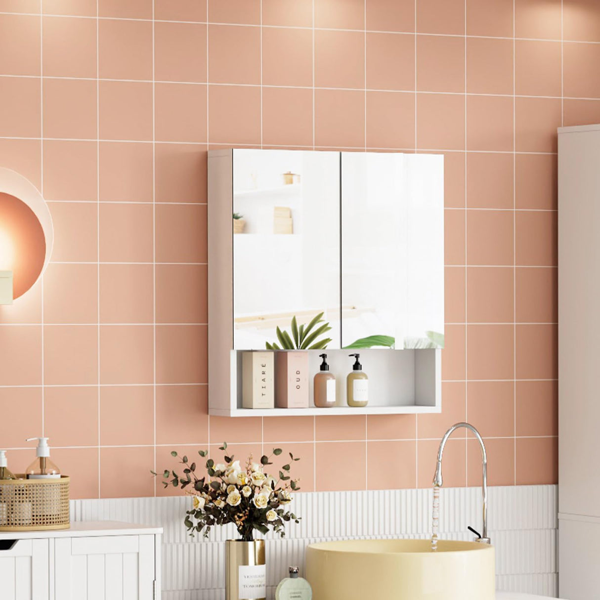 Bathroom Wall Cabinet Medicine Cabinet, Wall Mounted Bathroom Mirror