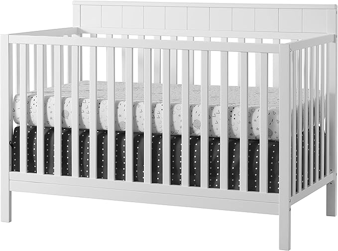 Logan 4-in-1 Convertible Baby Crib, Espresso Brown, GreenGuard Gold Certified