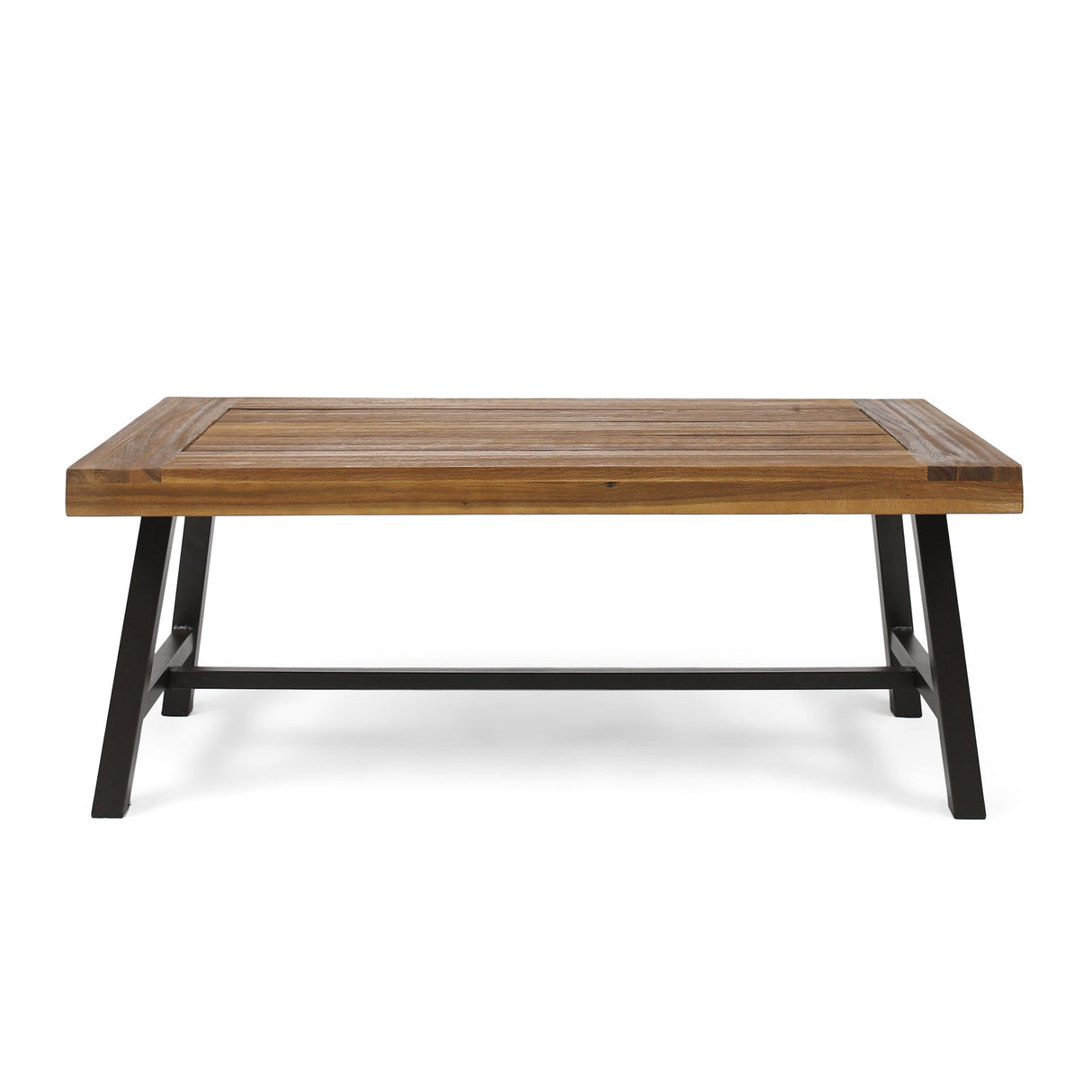 Carlisle Outdoor Acacia Wood Coffee Table and Bench Set
