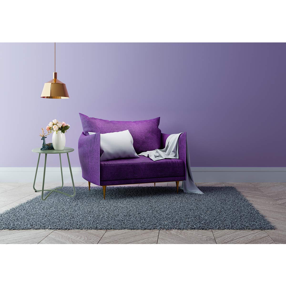 Small Round Patio Metal Side Snack Table