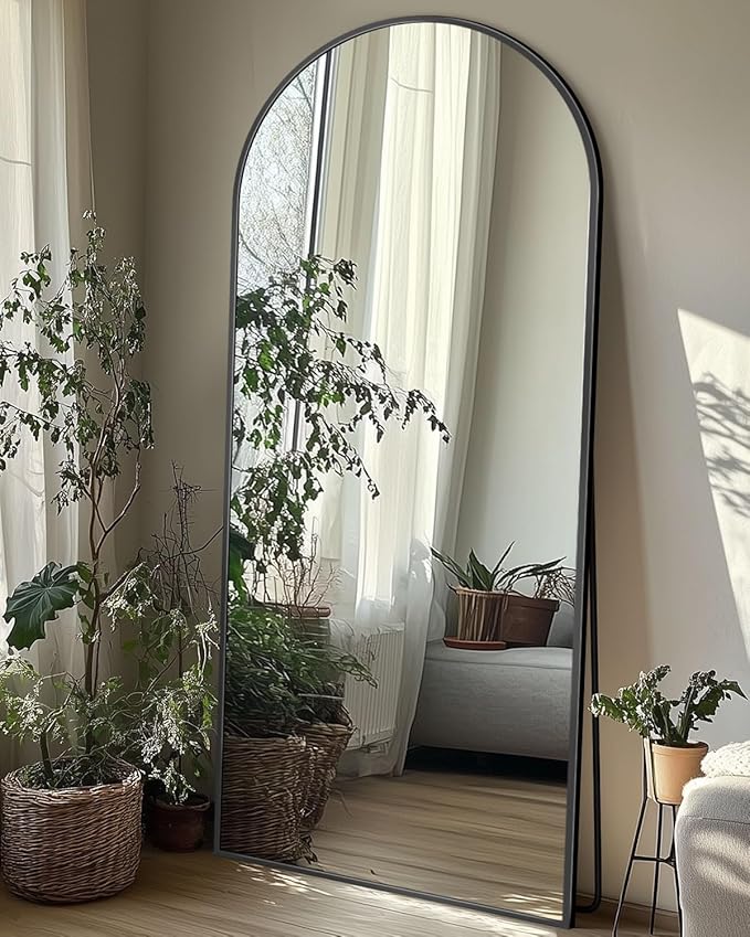 Full Length Mirror with Stand,  Arched Full Body Mirror