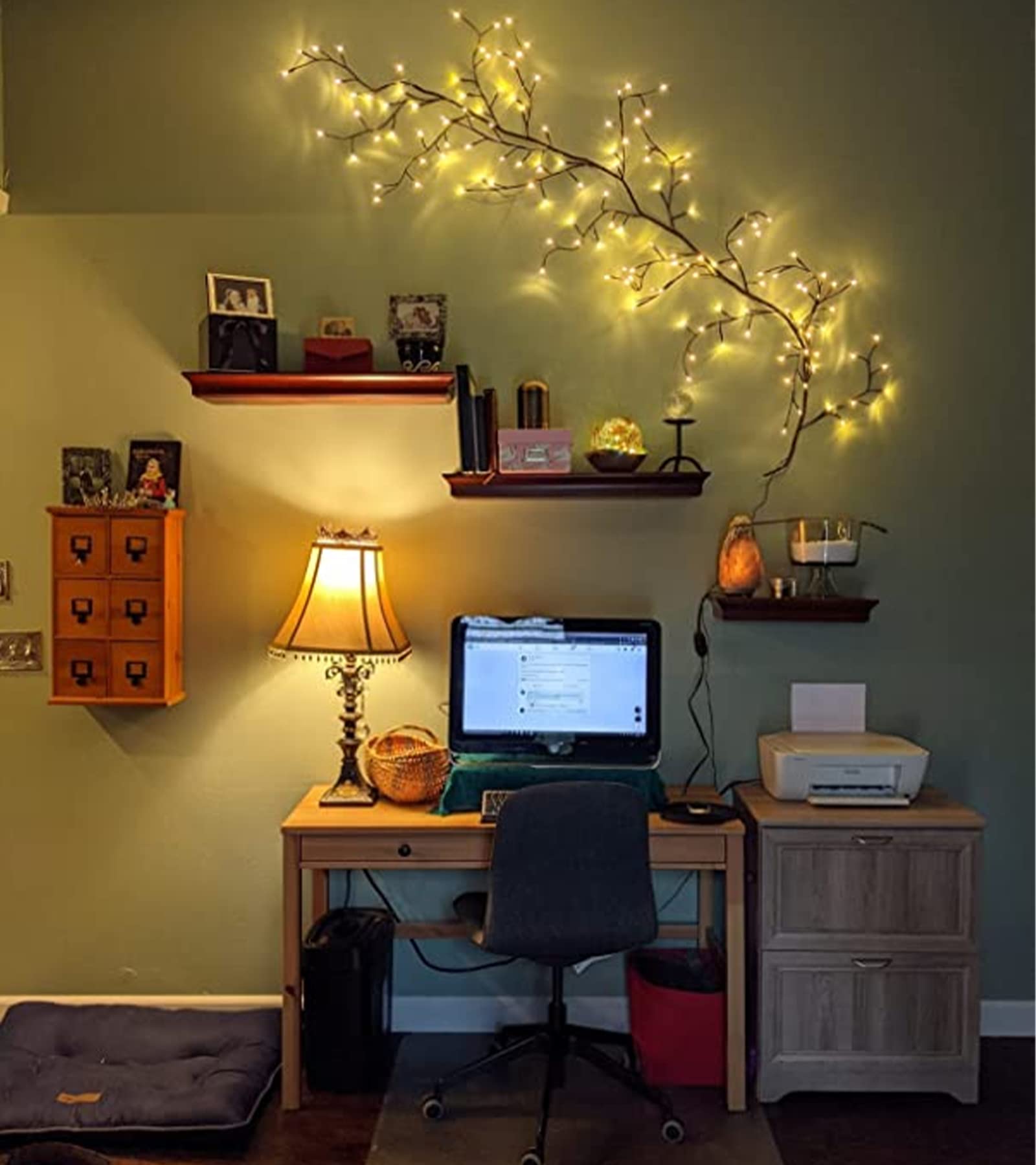 The Lighted Willow Vine Plants for Living Room Decor,LKGOOD Christmas