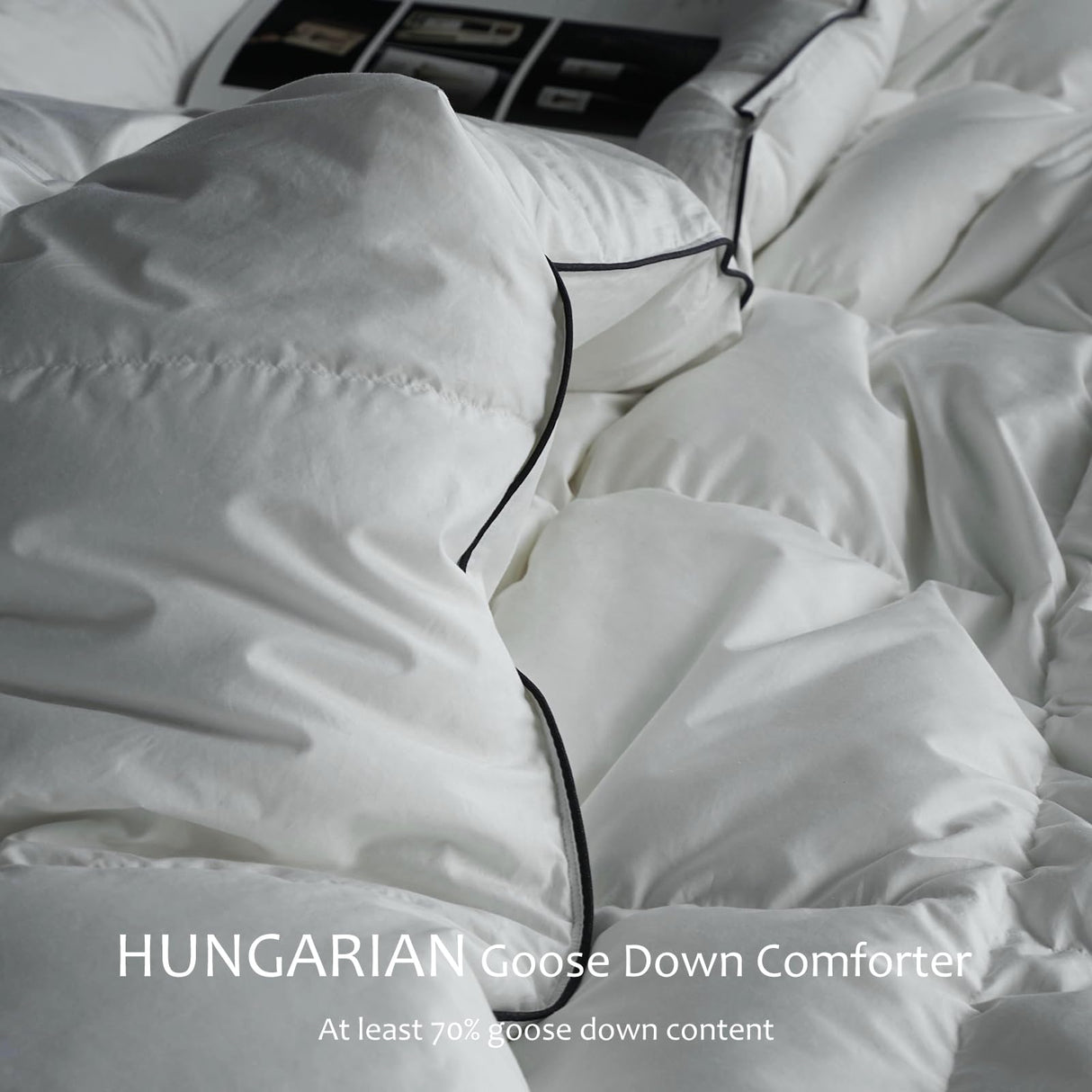 Hungarian Goose Down Comforter Twin Size - 850 Fill Power Medium Warmth for All