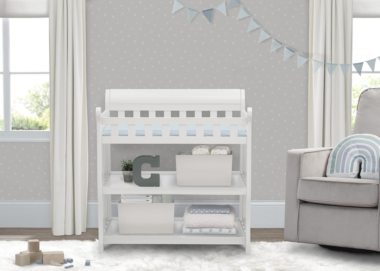 Eclipse Changing Table with Changing Pad, White