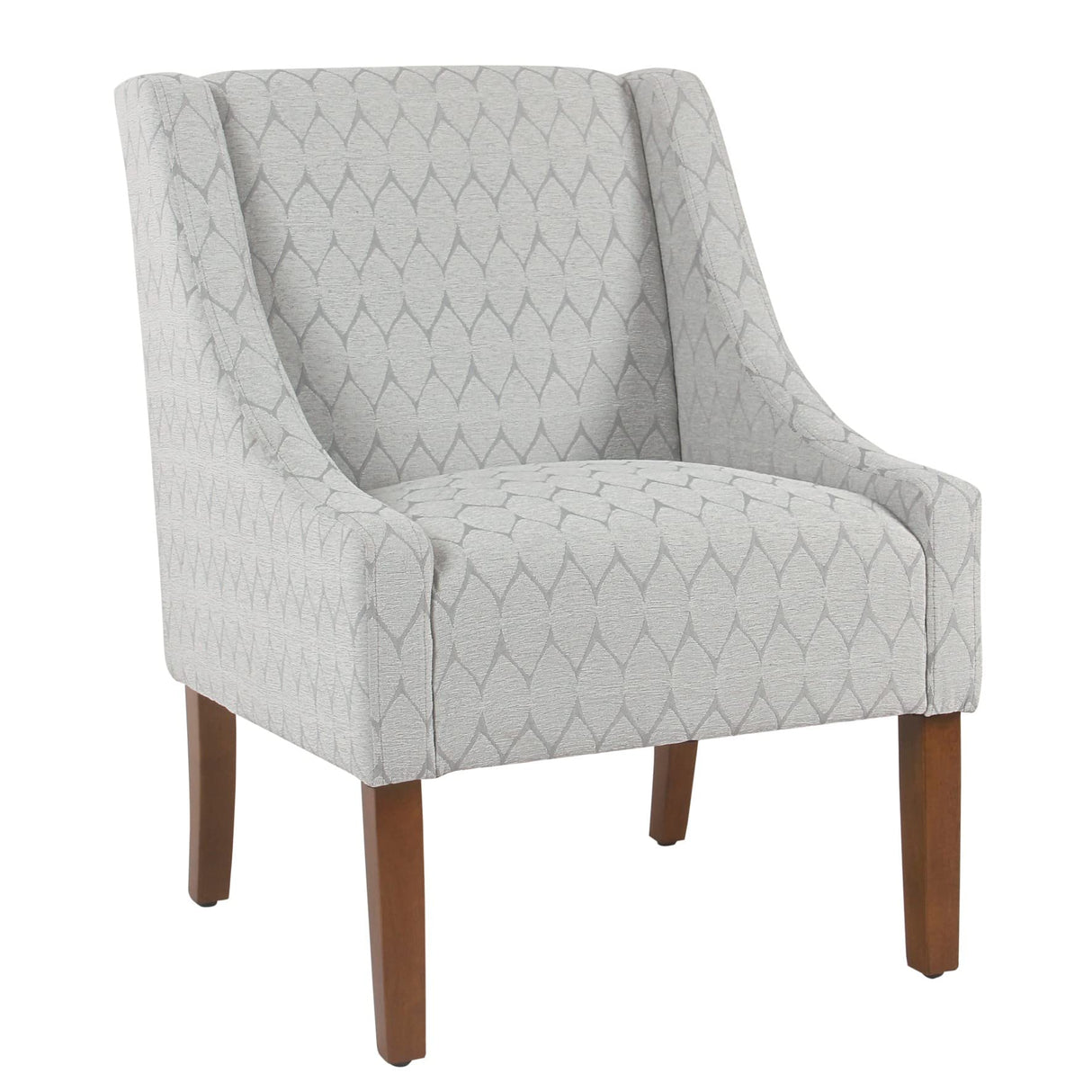 Arm Accent Chair, Gray Leaf