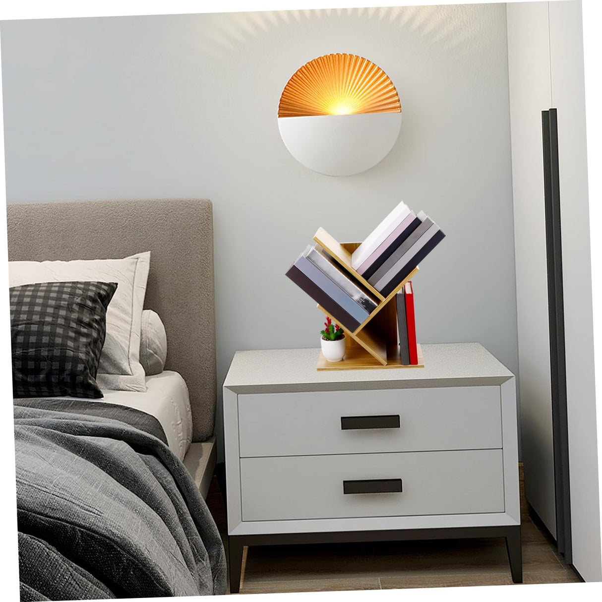 ABOOFAN 3 Desktop Bookcase Desk Bookshelf Organizer Small Bookshelf for Small Spaces Mini Bookshelf for Desk Office Desktop Bookshelf Natural Desktop Bookshelf Table Top Bookshelf