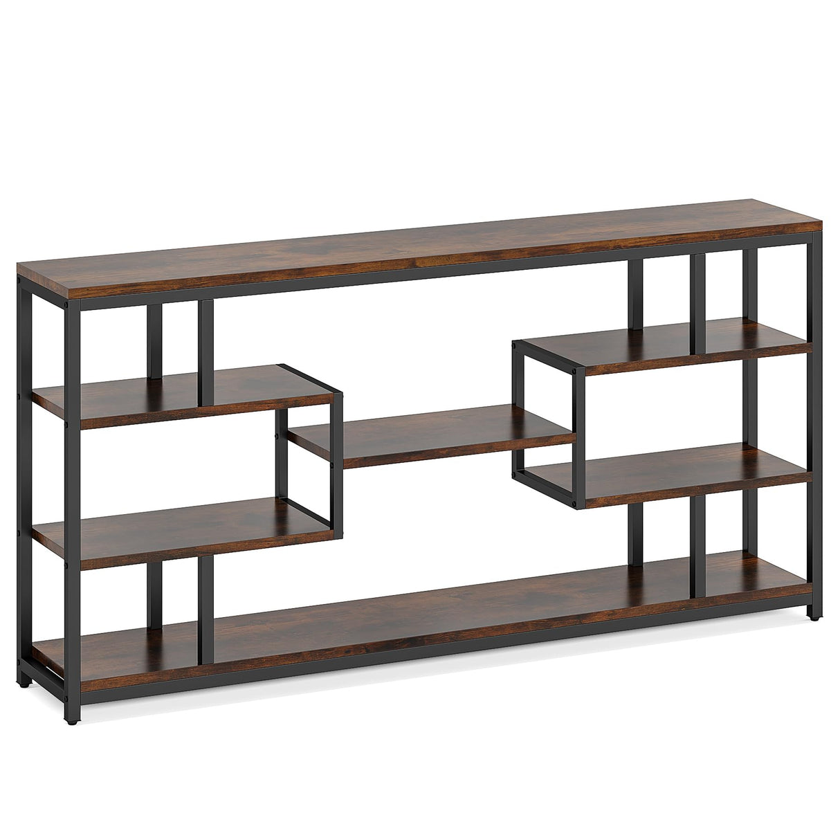 70.87" Console Tables for Living Room, 5-Tier Narrow Long Sofa Tables