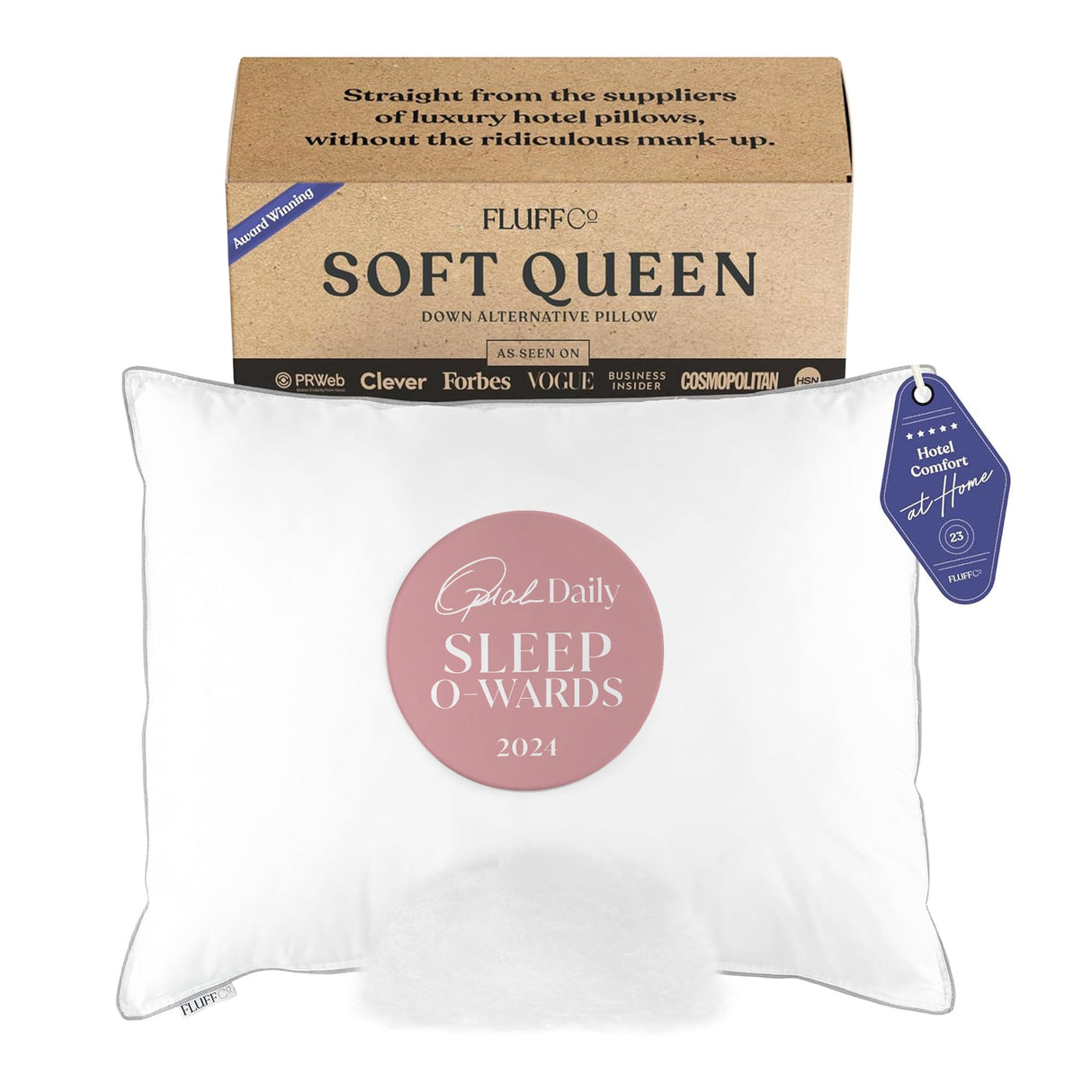 Zen Pillow Down Alternative Standard/Queen Size Pillows | Luxury Hotel-Quality Pillow | Breathable Microfiber