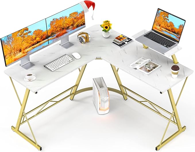 63" L Shaped Computer Desk, Corner Desk, Home Office Desk