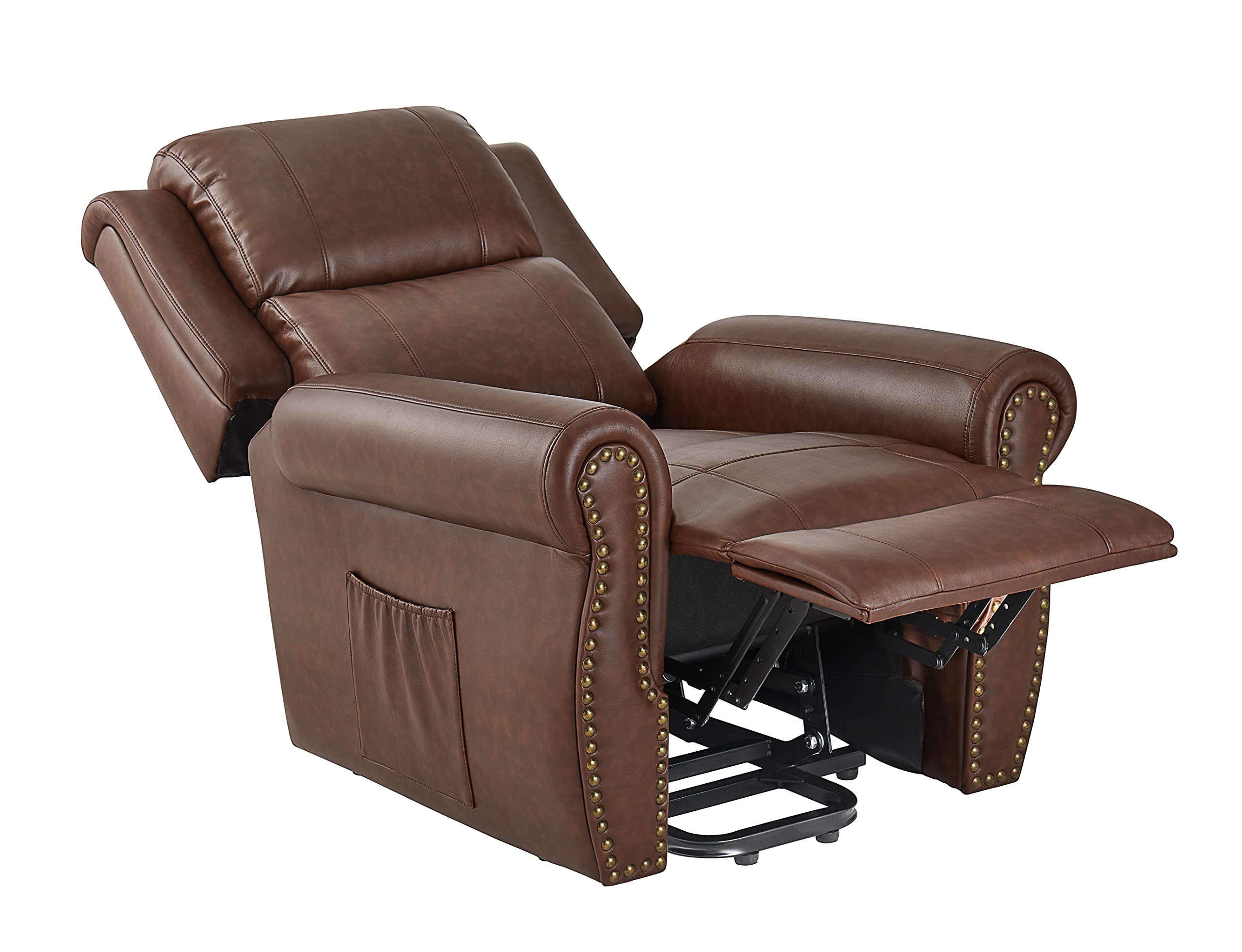 MediCozy Infinite Recliner – Power Lift Chair in Air Leather with Pillow Back
