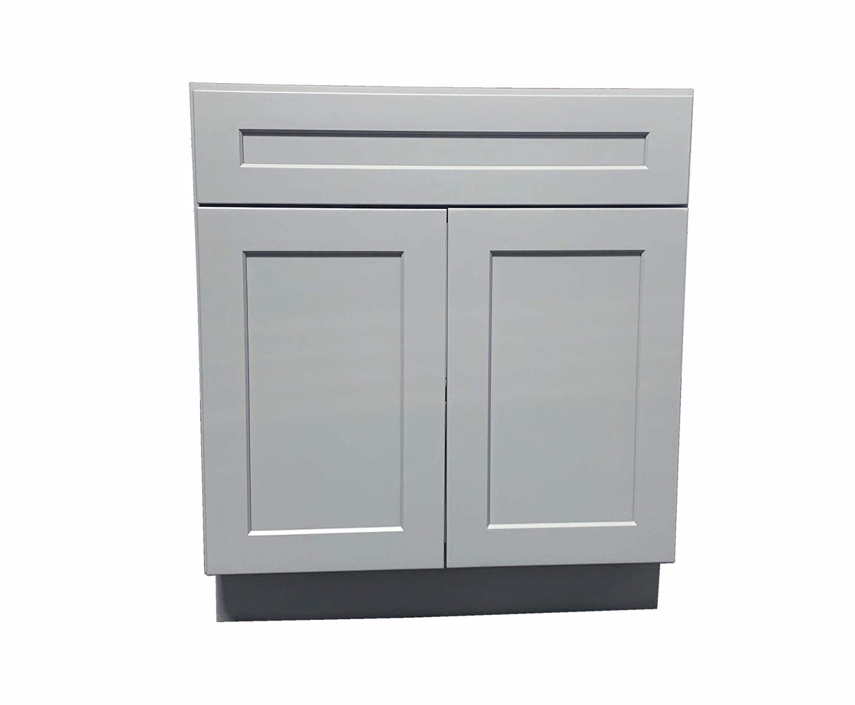 New Light Grey Shaker Single-Sink Bathroom Vanity Base Cabinet LGS-V2421
