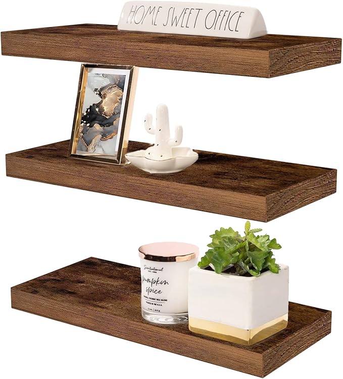 Floating Shelves Set of 3,Wall Shelves for Bedroom, Bathroom, Kitchen, Living Room