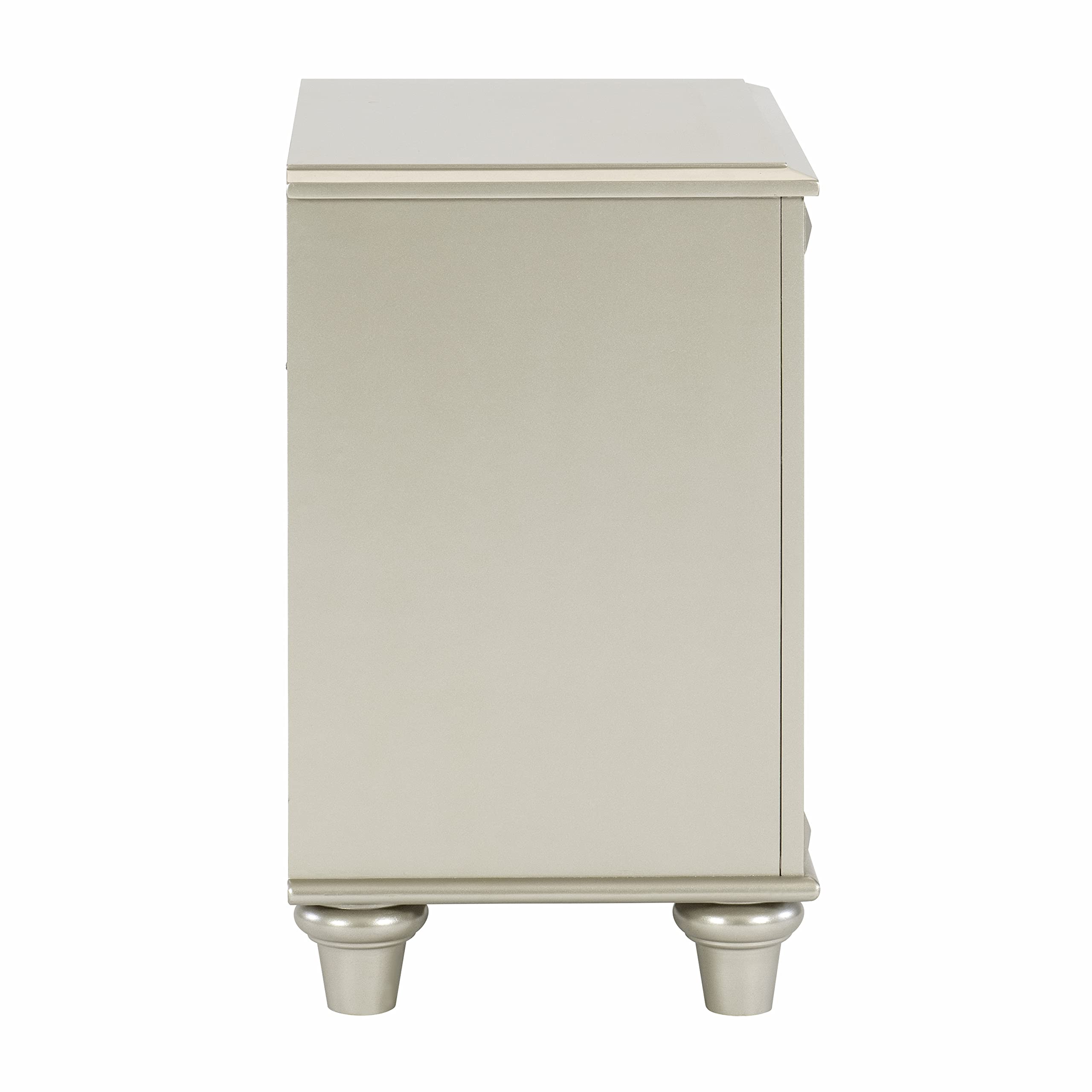 Abney 2-Drawer Nightstand, Champagne