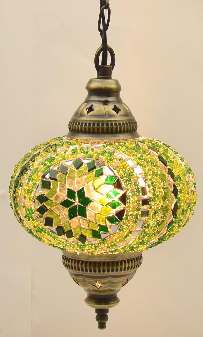 (Choose from 5 Designs) Turkish Moroccan Mosaic Glass Chandelier Lights Hanging