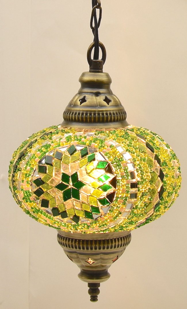 (Choose from 5 Designs) Turkish Moroccan Mosaic Glass Chandelier Lights Hanging